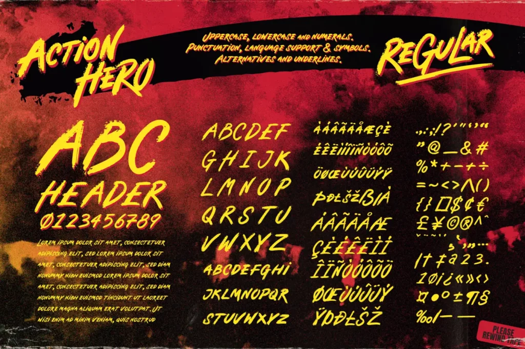 Action Hero Font