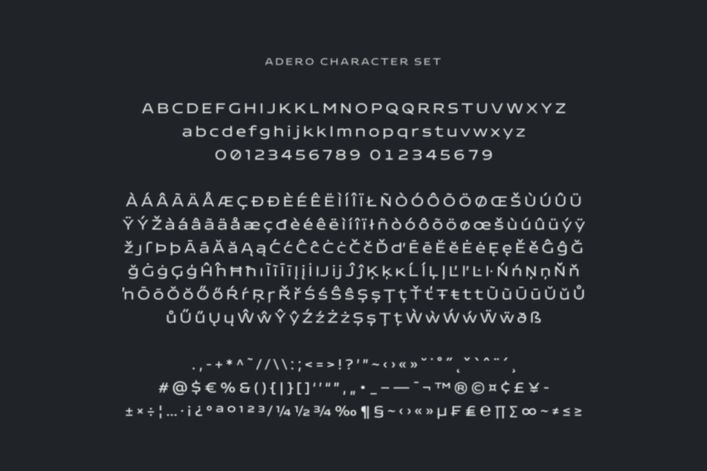 Adero Font