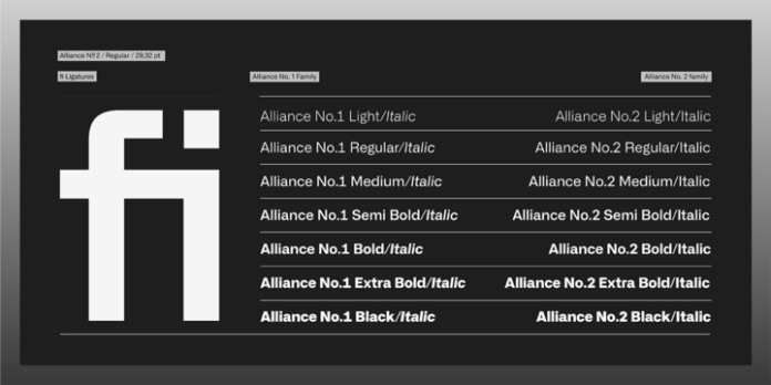 Alliance Font Family