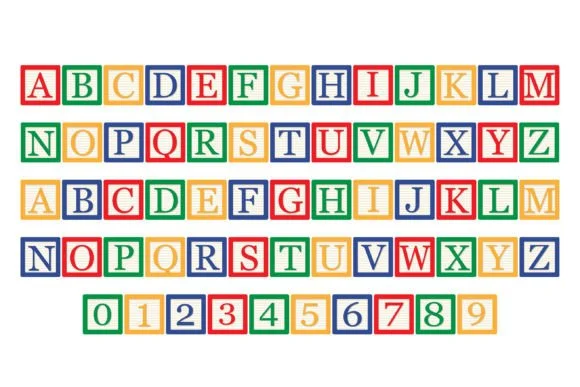 Alphabet Blocks Font
