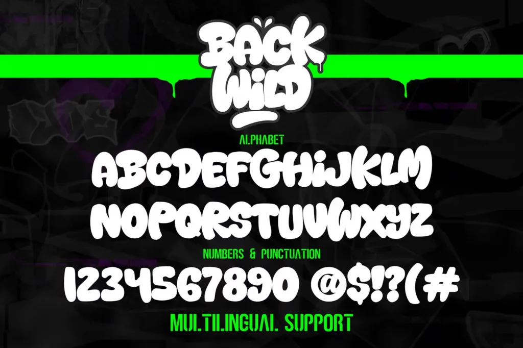 Back Wild Font