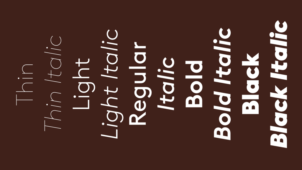 Brown Font