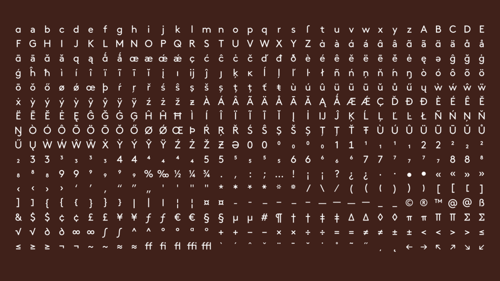 Brown Font