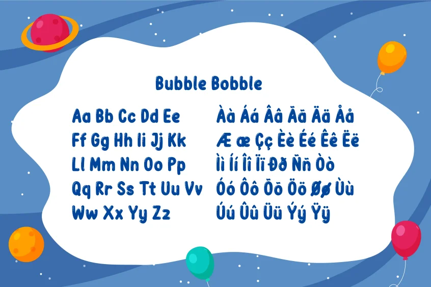 Bubble Bobble Font