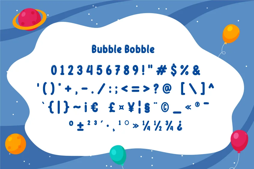 Bubble Bobble Font