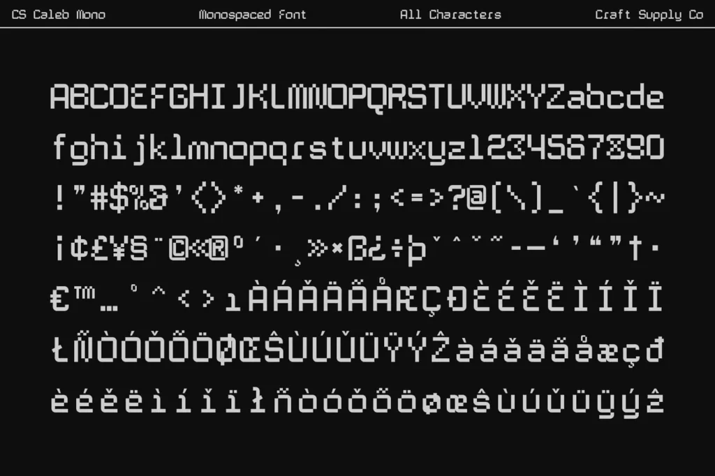 Caleb Mono Font