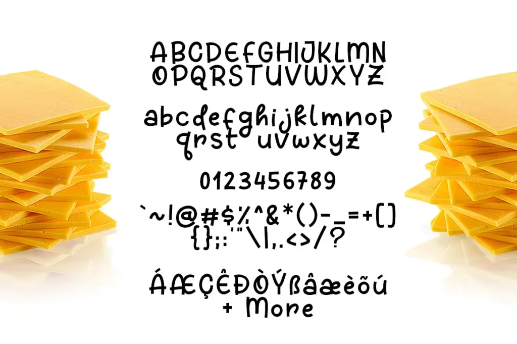Cheese Sauce Font