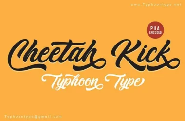 Cheetah Kick Font