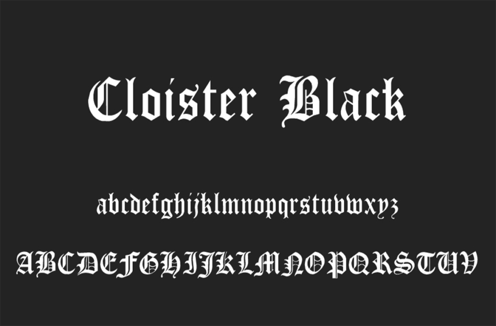 Cloister Black Font