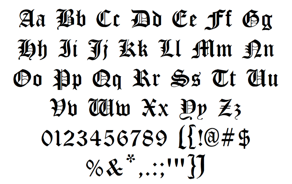 Cloister Black Font