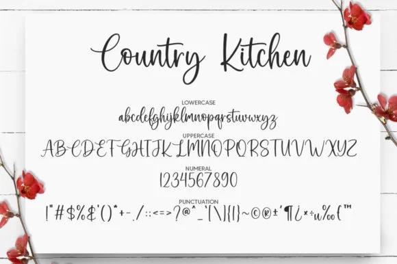 Country Kitchen Font