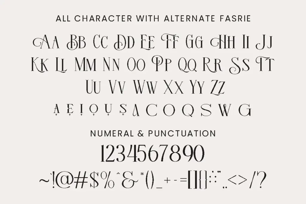 Fasrie Font