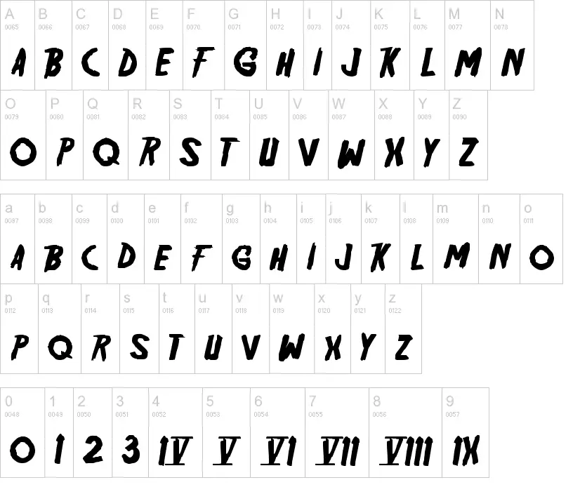 Friday 13 Font