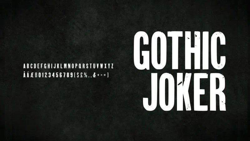 Gothic Joker Font