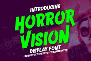 Horror Vision Display Font