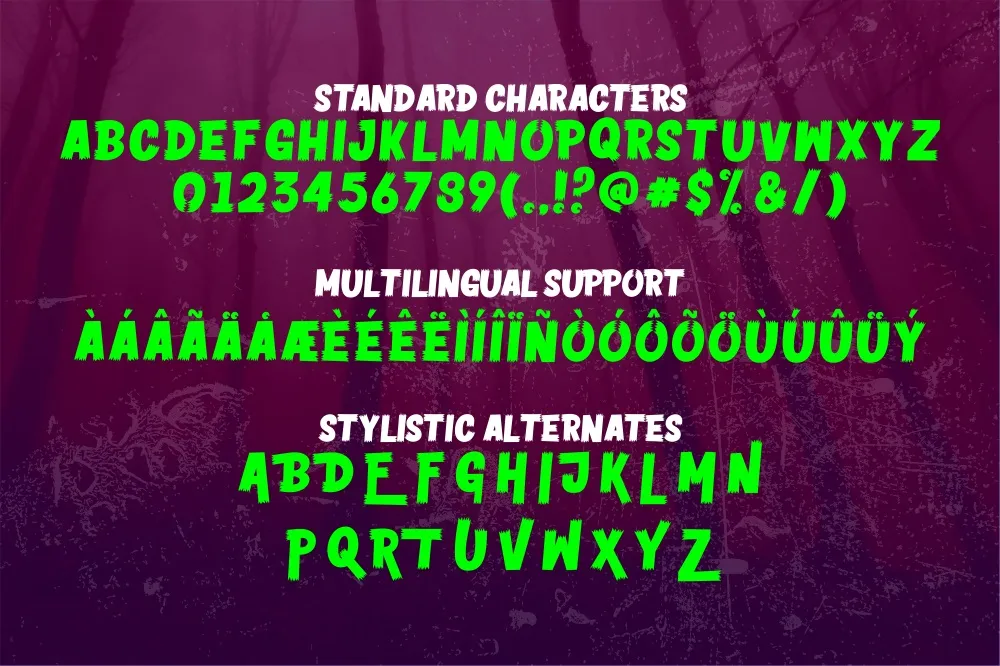 Horror Vision Display Font