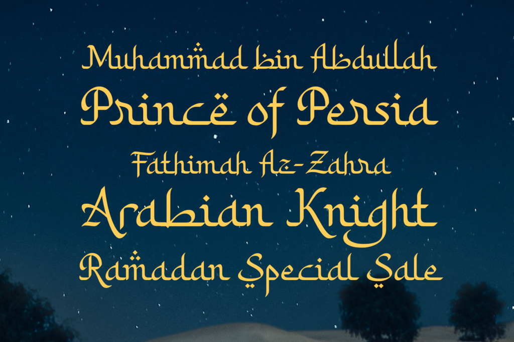 Khodijah Arabic Font