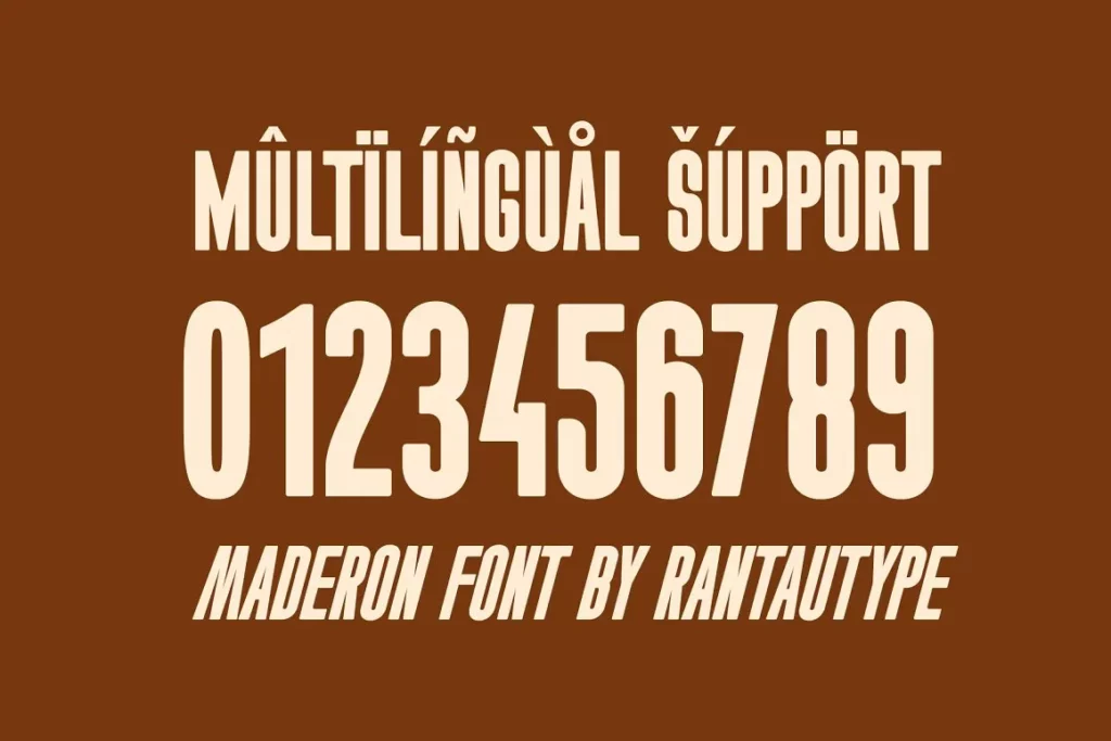 Maderon Font