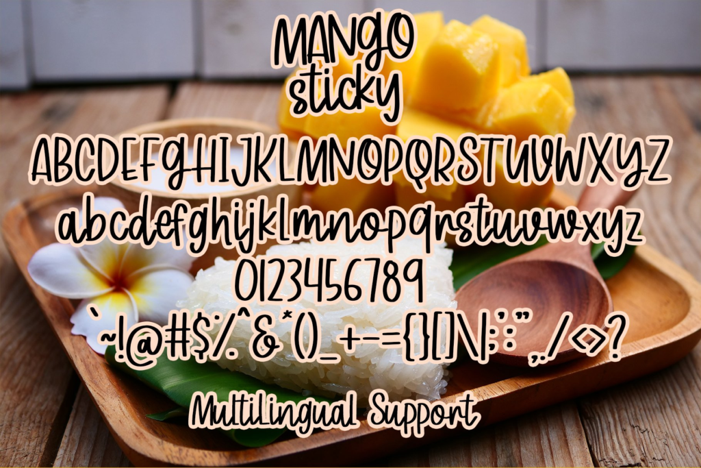 Mango Sticky Font