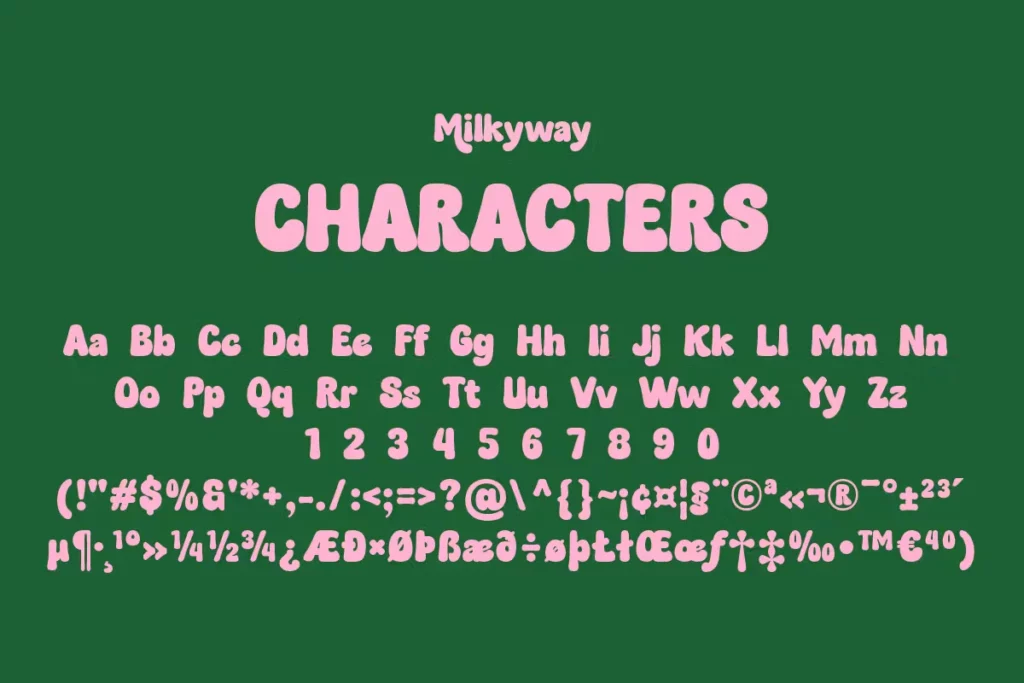 Milkyway Font