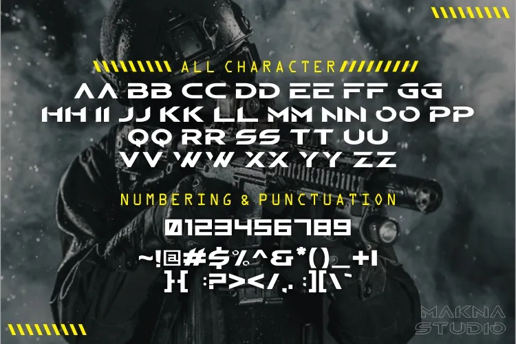 Modern Warfare Font