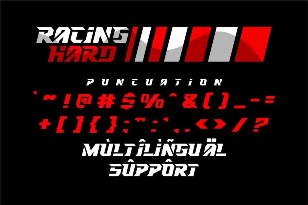 Racing Hard Font