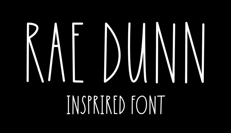 Rae Dunn Font