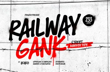 Railway Gank Font