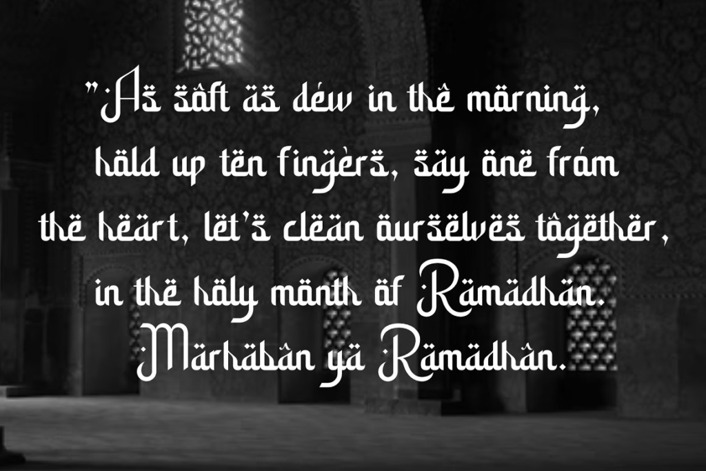 Ramadhan Amazing Font