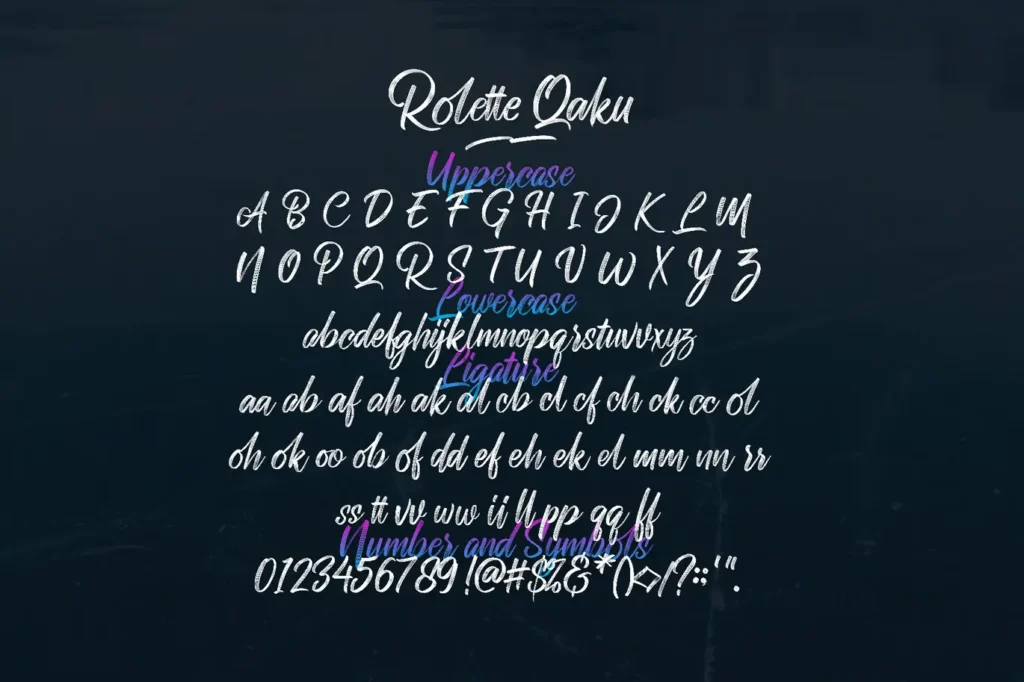 Rollete Qaku Font