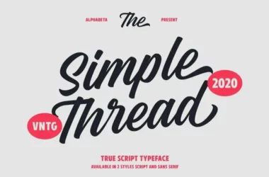 Simple Thread Font