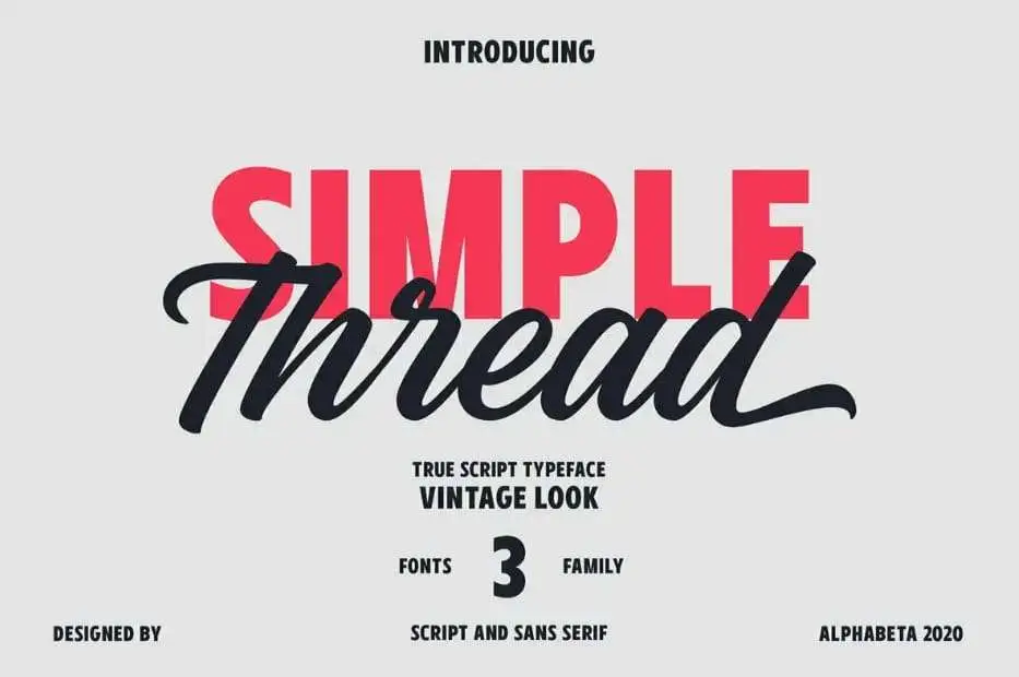 Simple Thread Font