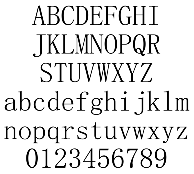 Simsun Font