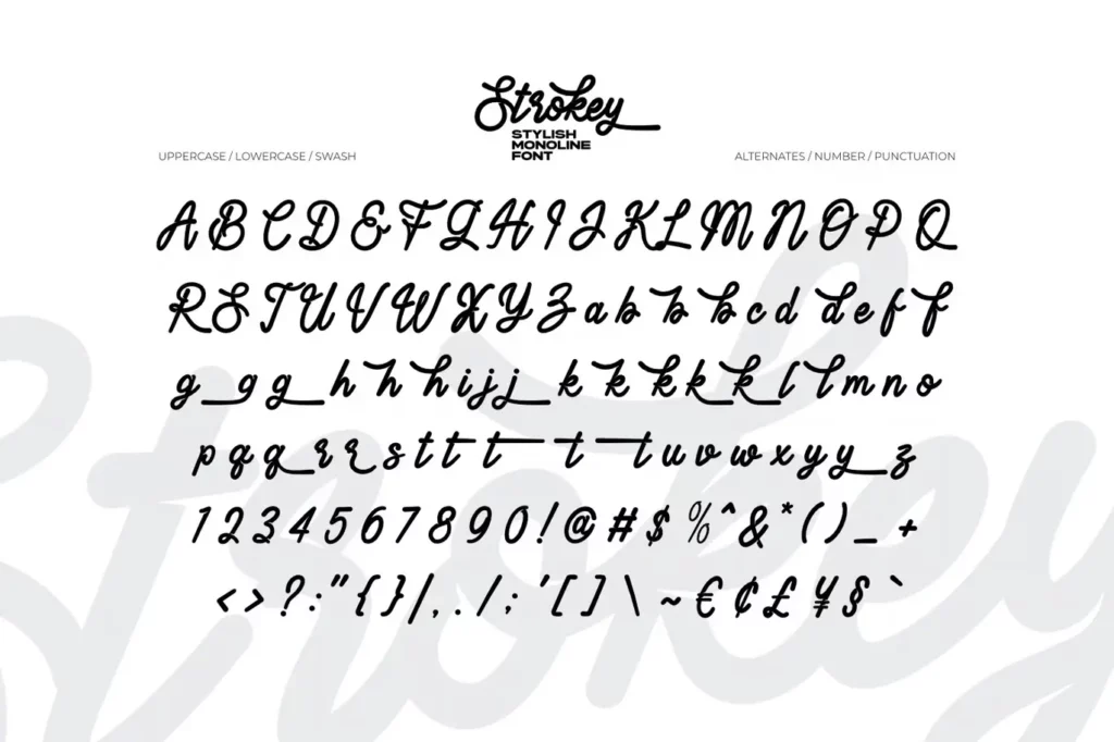 Strokey Font