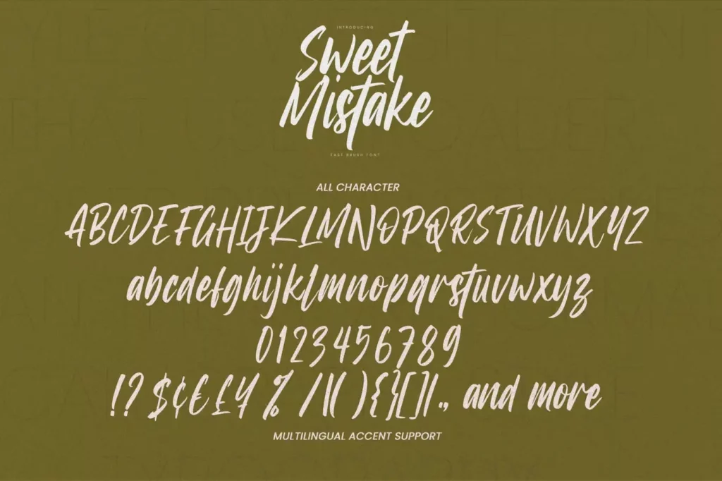 Sweet Mistake Font