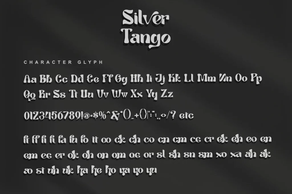 Tango Silver Font