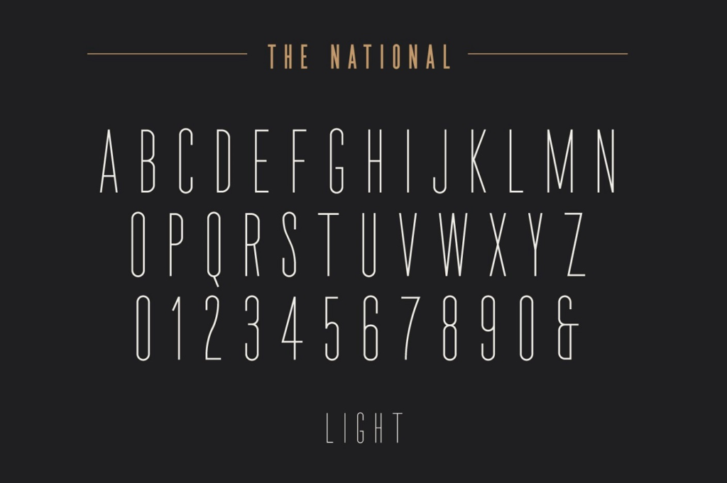 The National Font