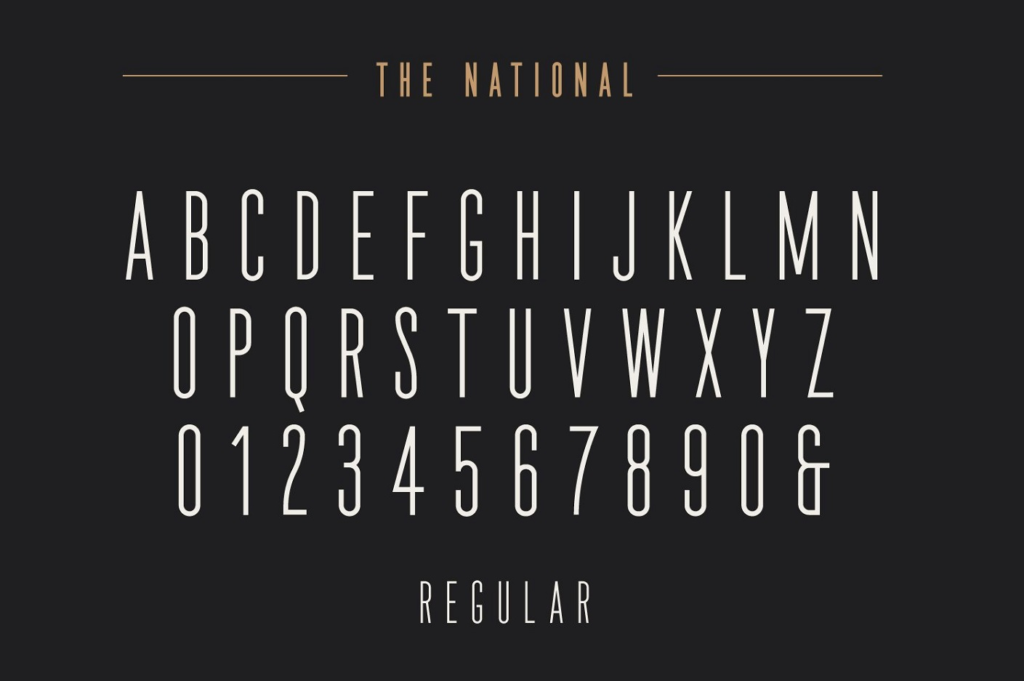 The National Font