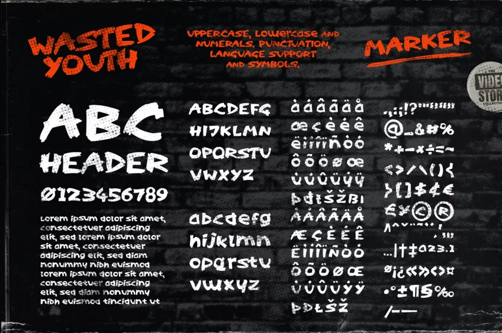 Wasted Youth Font