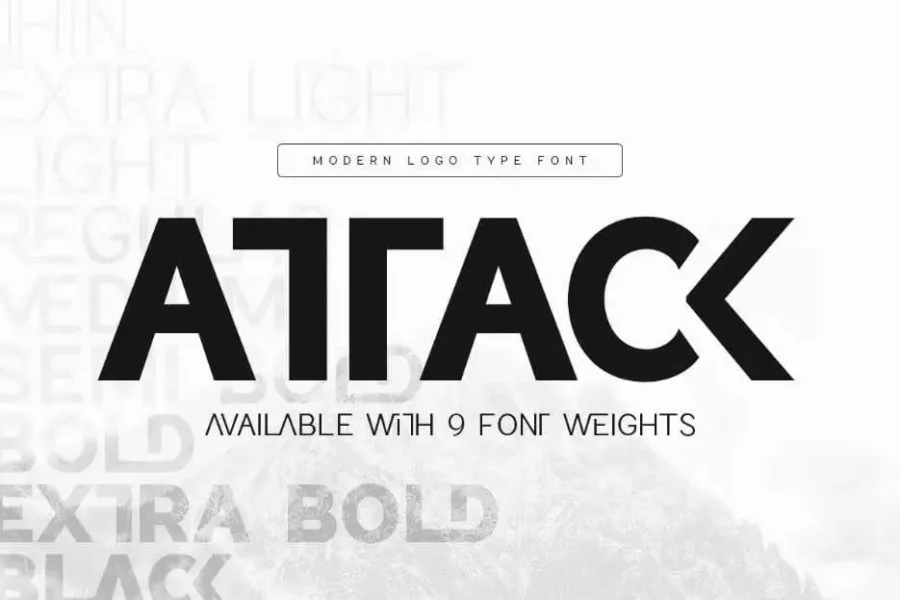 Attack Font