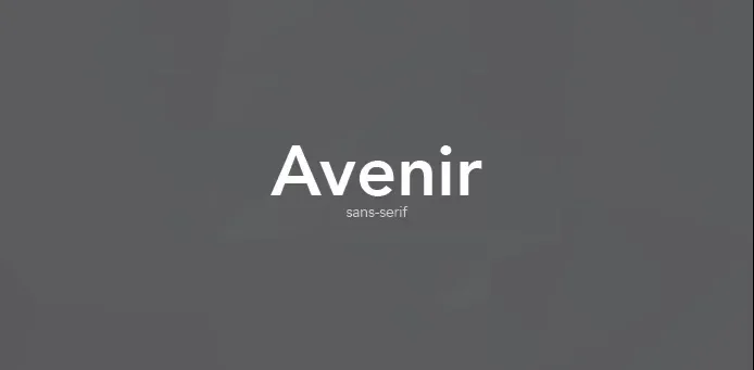 Avenir Font