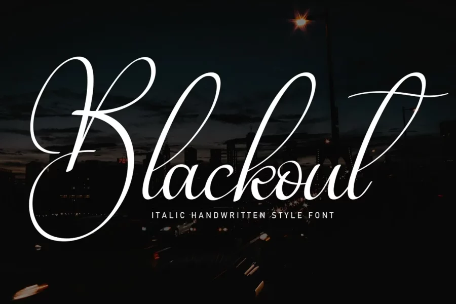 Blackout Font