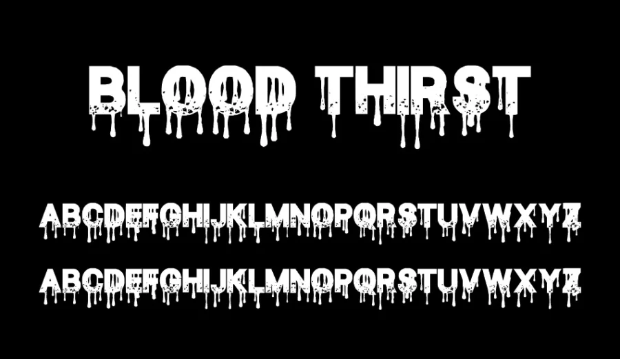 Free Download Blood Thirst Font