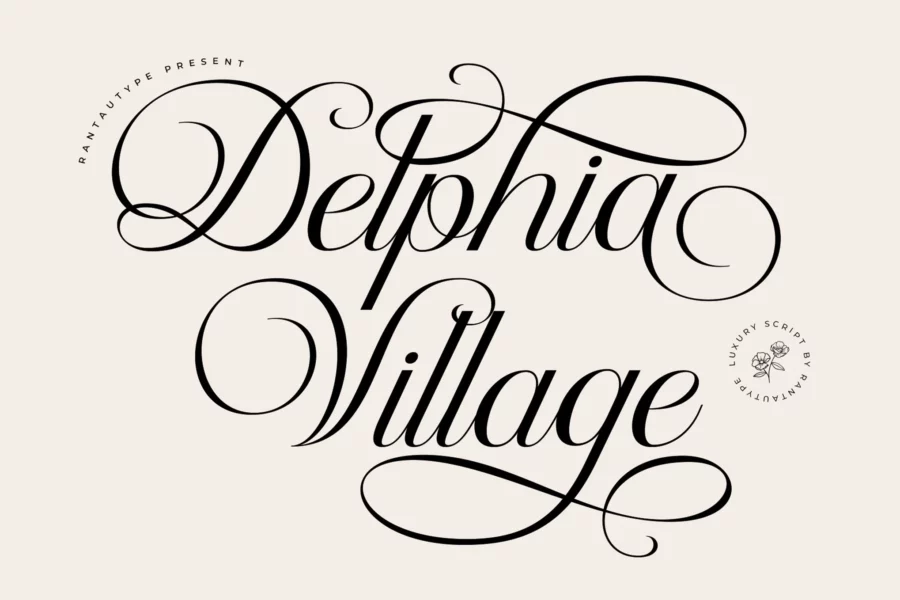 Delphia Village Font