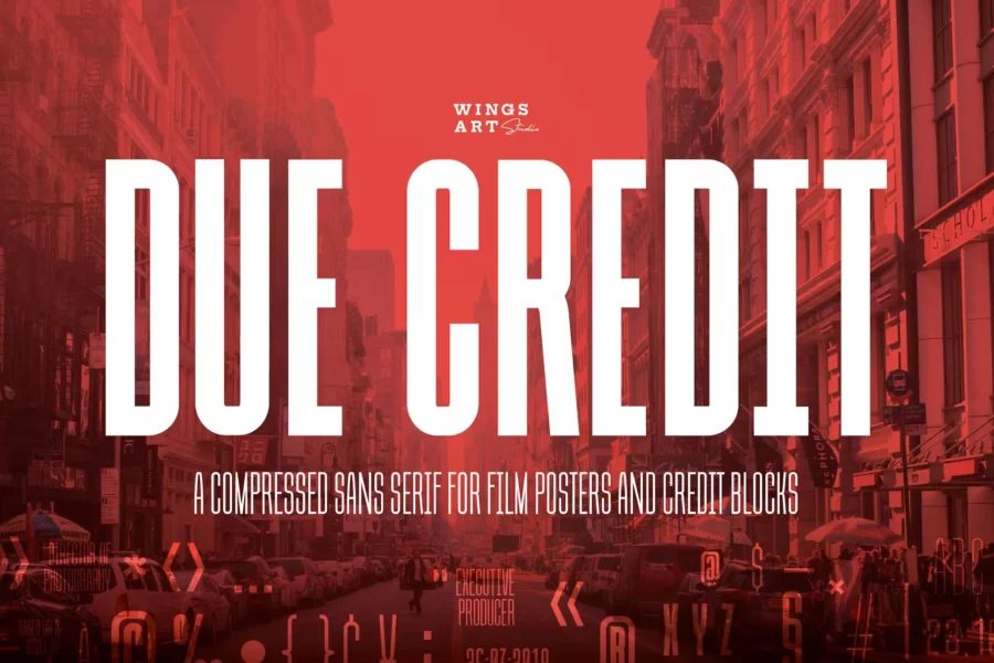 Due Credit Font