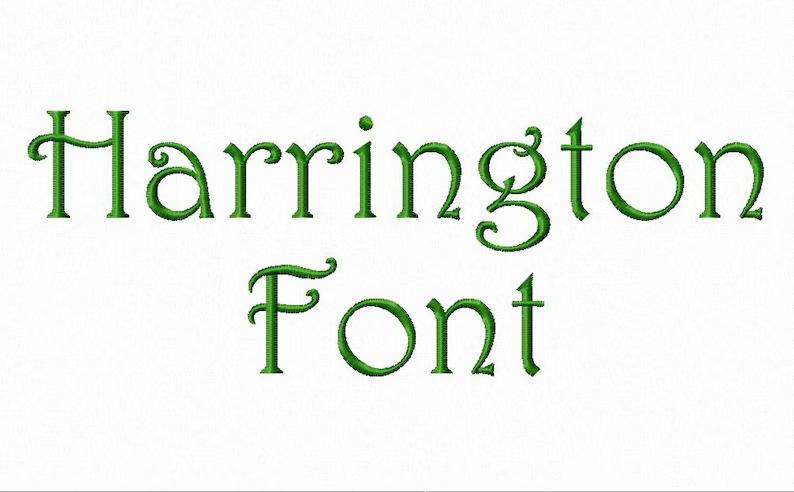 Free Download Harrington Font