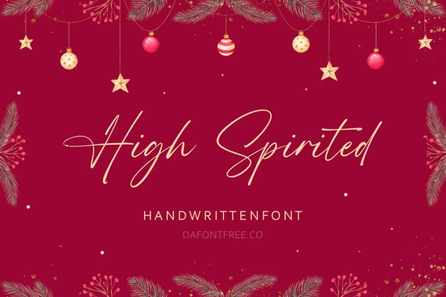 High Spirited Font