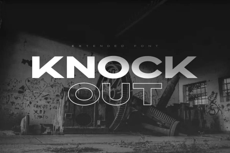 Knockout Font