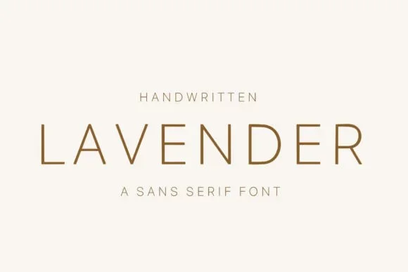 Lavender Font