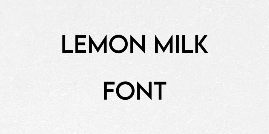 Lemon Milk Font